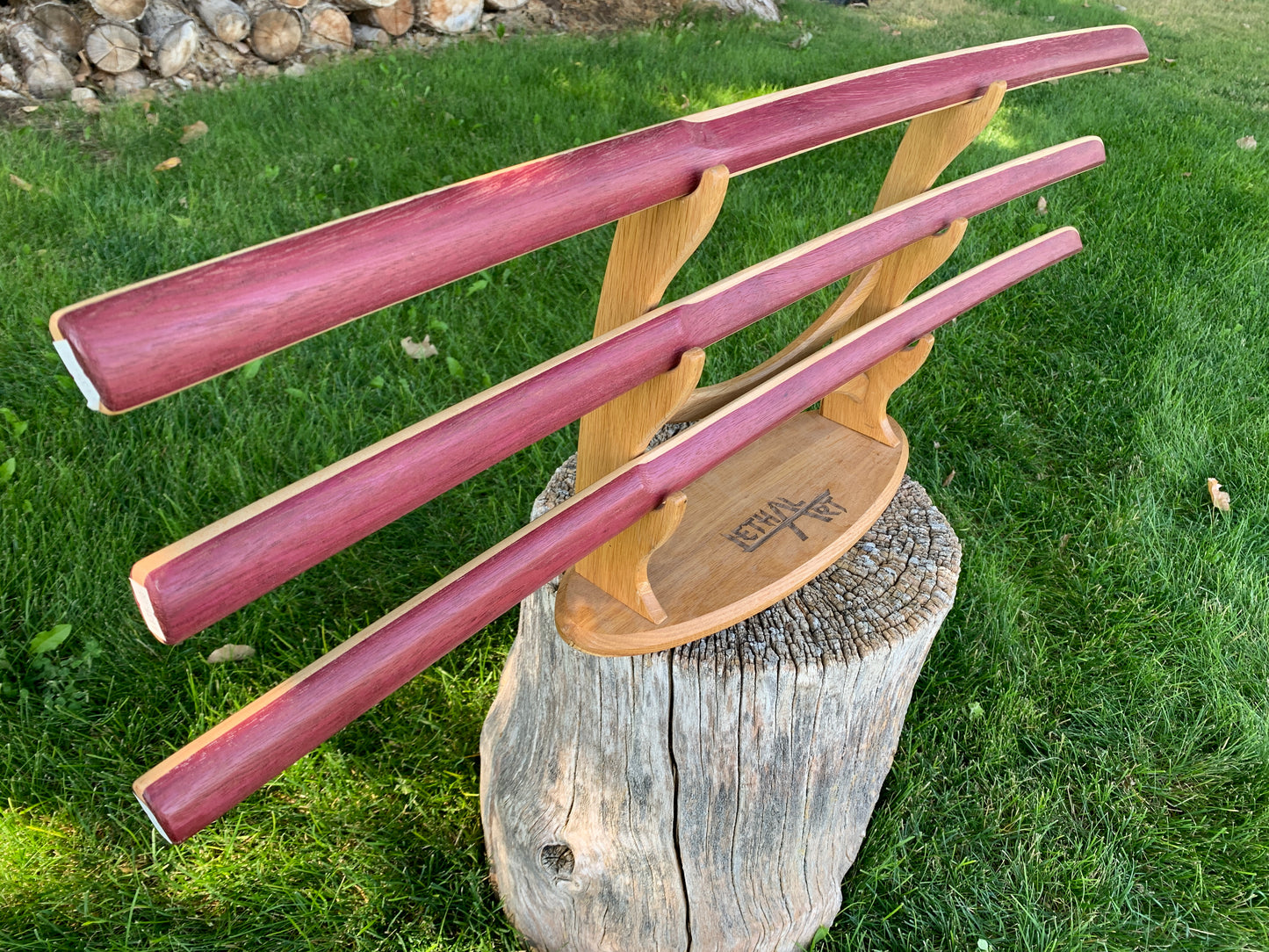 Bokken Batch #5 - Tri-laminated Purpleheart and Maple