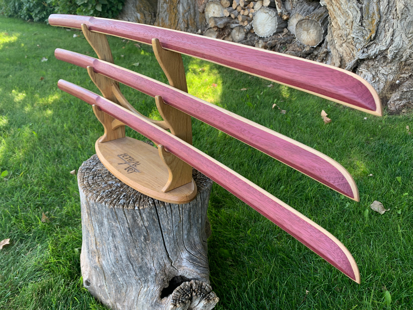 Bokken Batch #5 - Tri-laminated Purpleheart and Maple