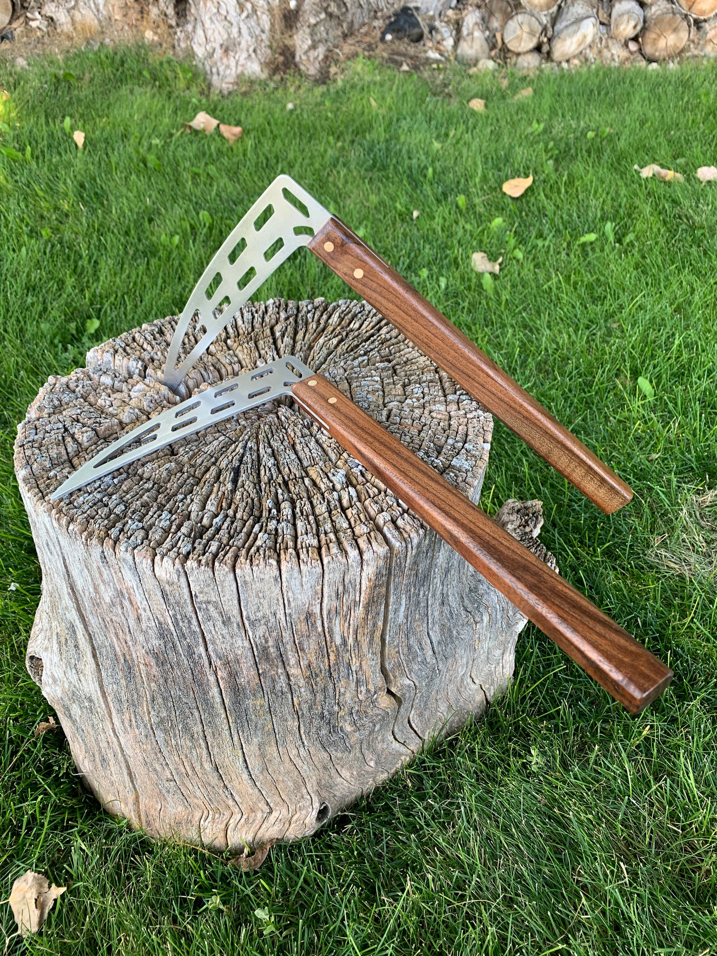 Aluminum and Walnut Training Kama