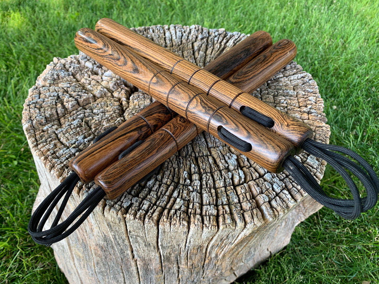 Bocote Paracord Nunchaku Set