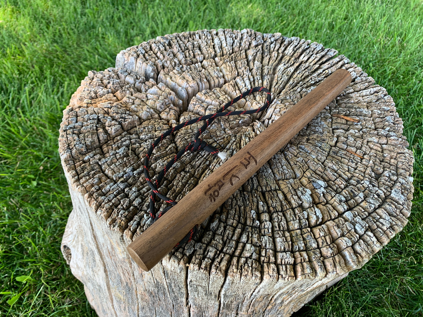 Walnut Tan-Bong - Hapkido Engraving