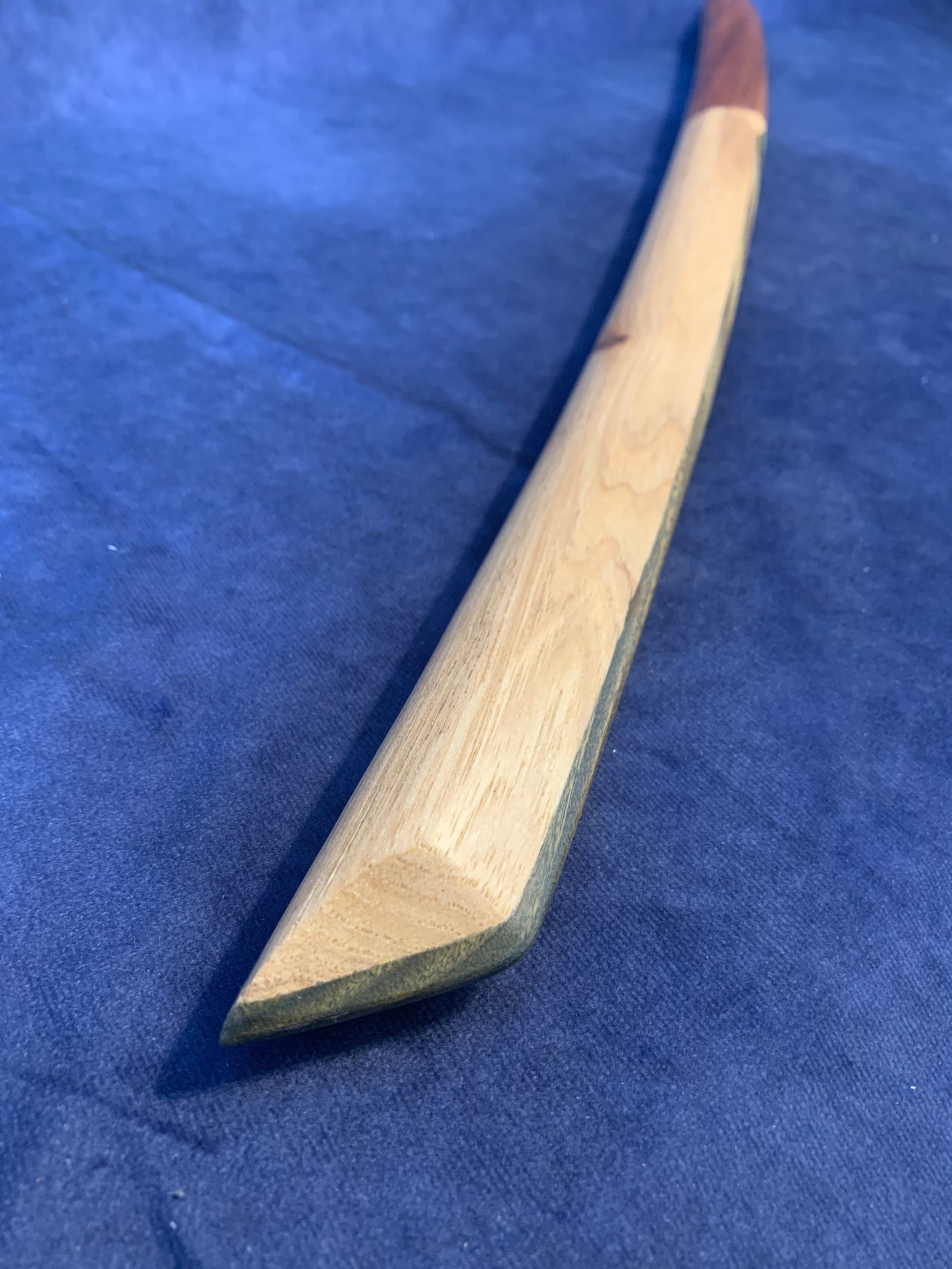 Verawood, Hickory, & Jatoba Laminated Bokken wakizashi