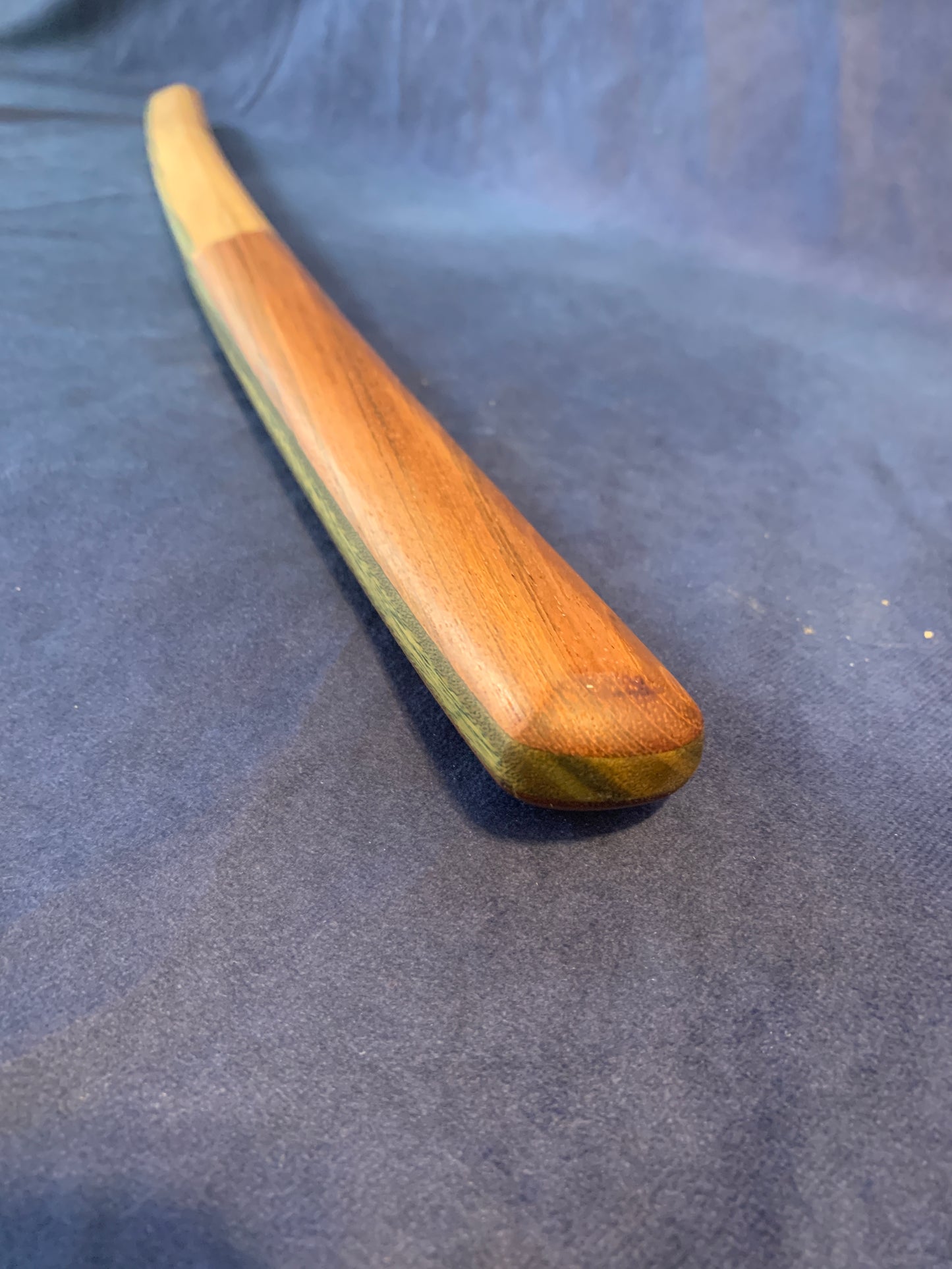 Verawood, Hickory, & Jatoba Laminated Bokken wakizashi