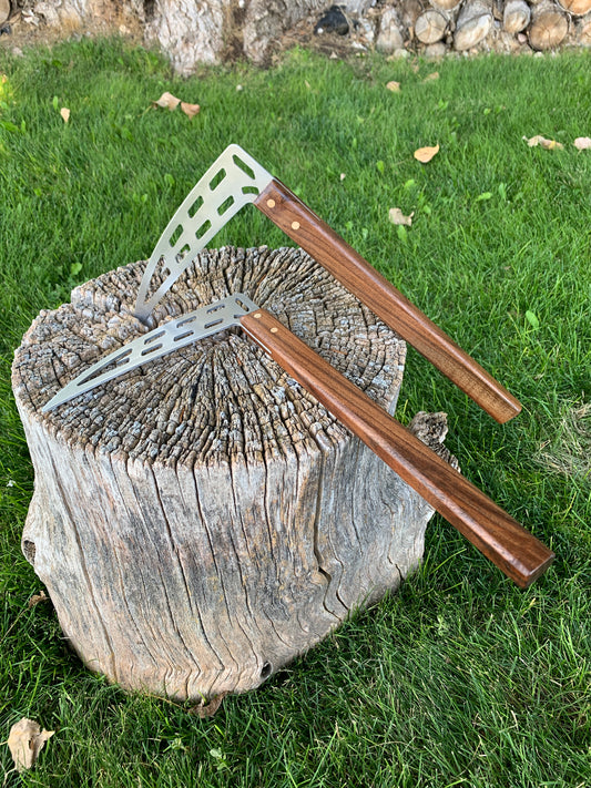 Aluminum and Walnut Training Kama