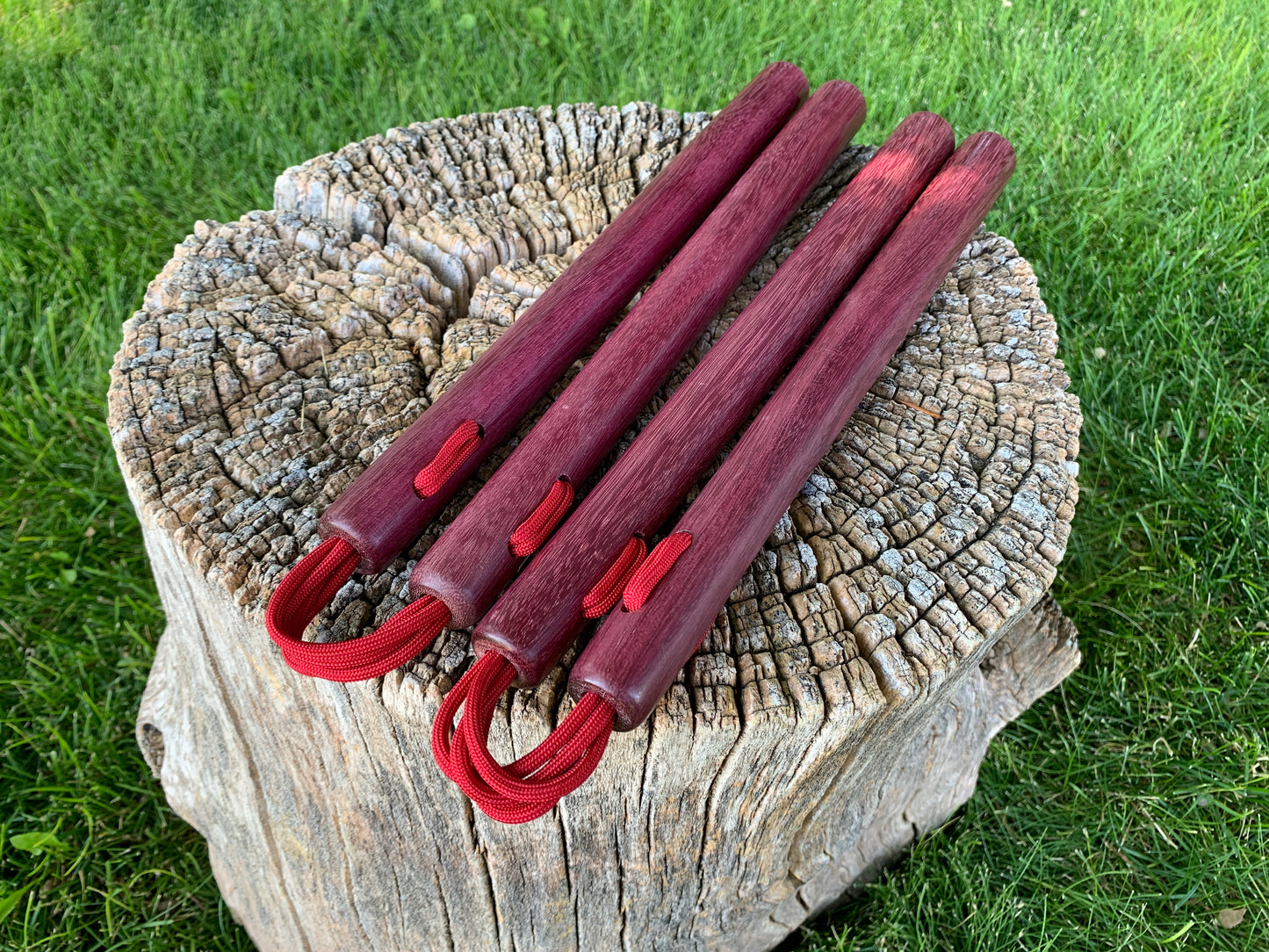 Purpleheart Paracord Nunchaku Set