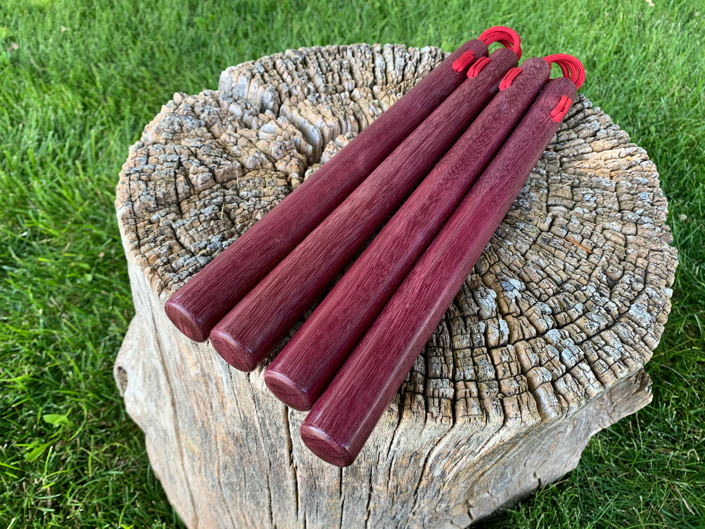 Purpleheart Paracord Nunchaku Set