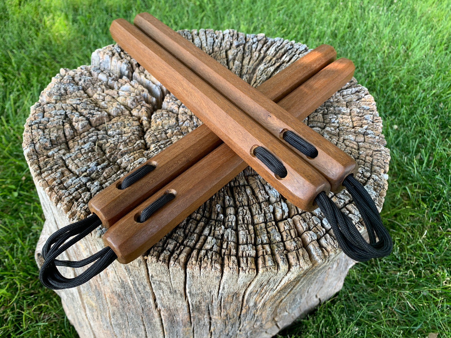 Ipe Octagon Nunchaku Set