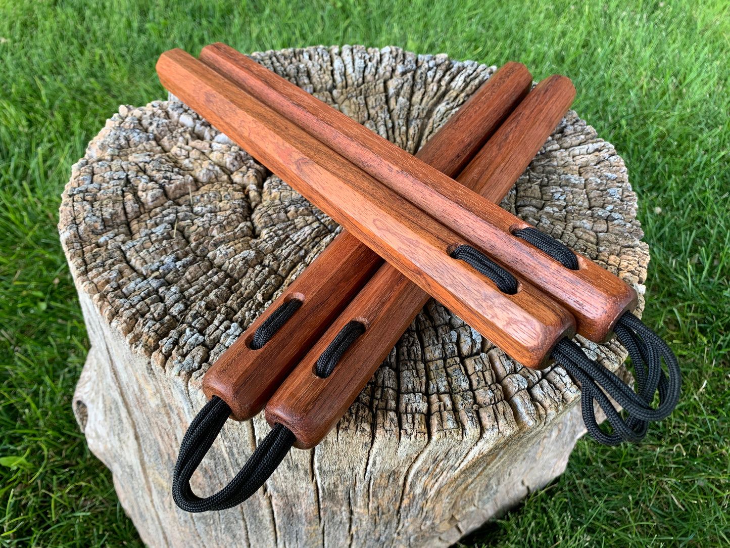Jatoba Paracord Octagon Nunchaku Set