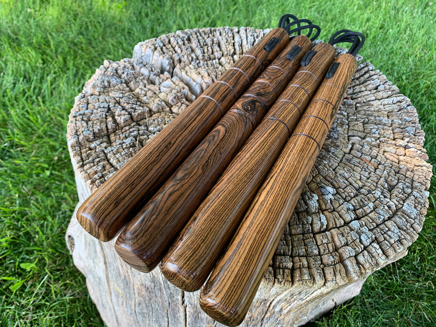 Bocote Paracord Nunchaku Set