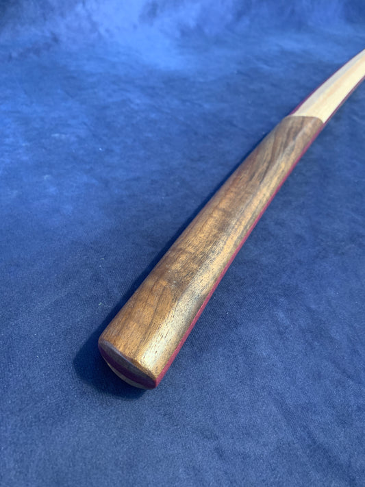 Laminated Bokken - Purple Heart, Walnut, & Hickory