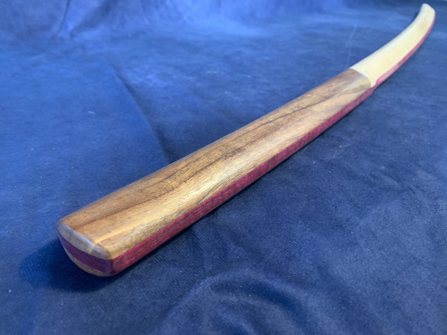 Laminated Bokken - Purple Heart, Walnut, & Hickory