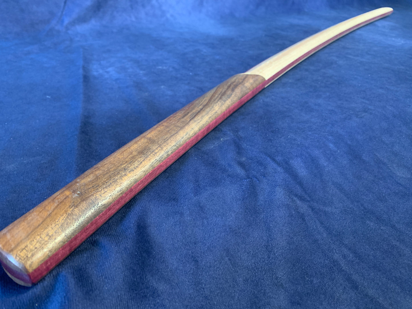 Laminated Bokken - Purple Heart, Walnut, & Hickory