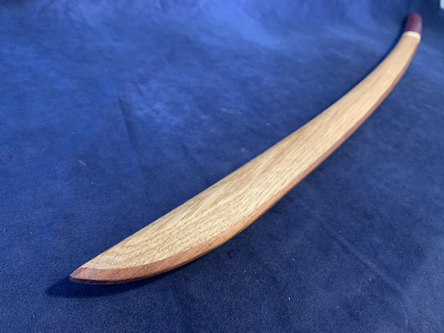 Laminated Bokken - Oak, Purpleheart, and Jatoba