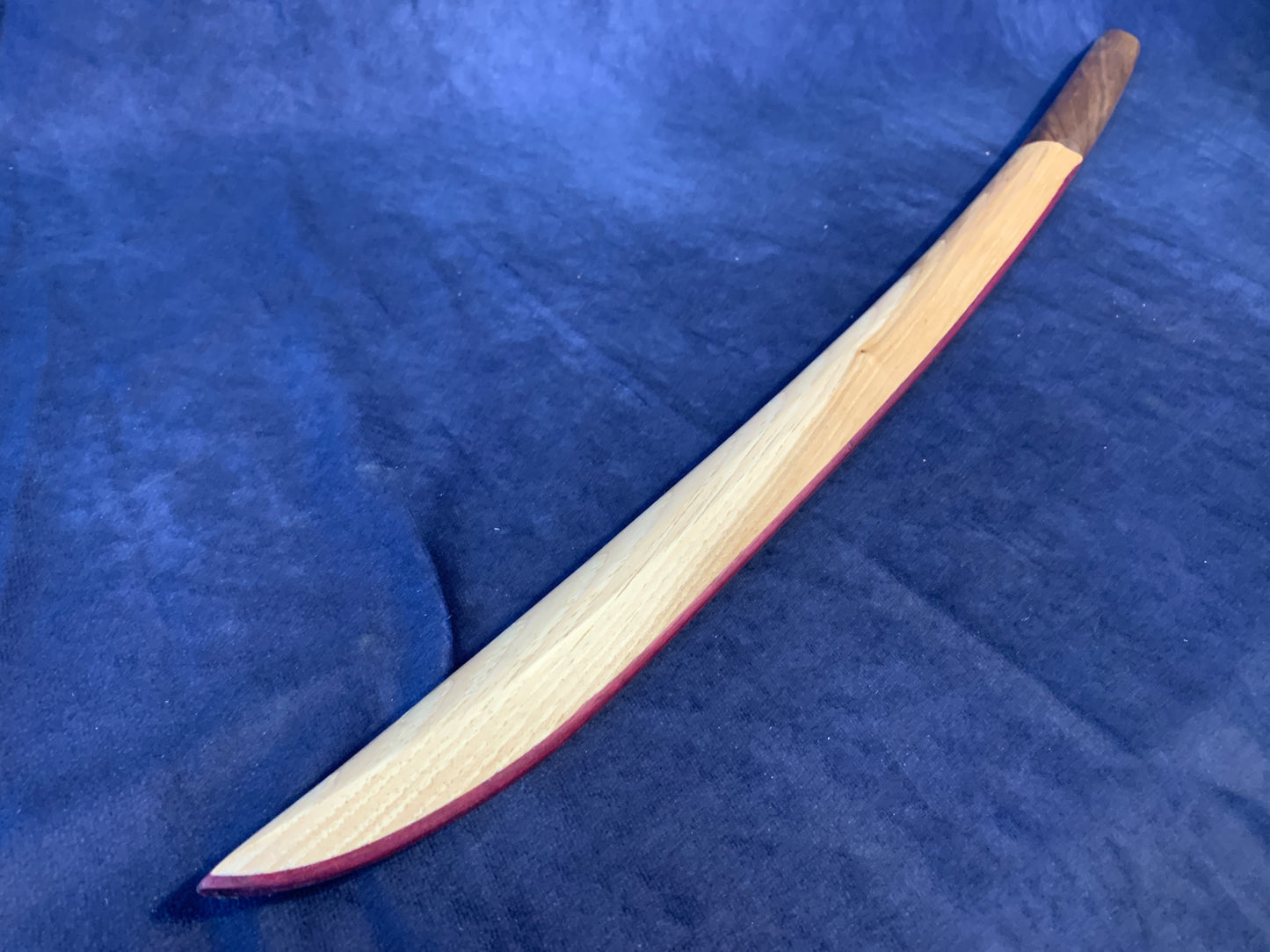 Laminated Wakizashi Bokken - Purple Heart, Walnut, & Hickory