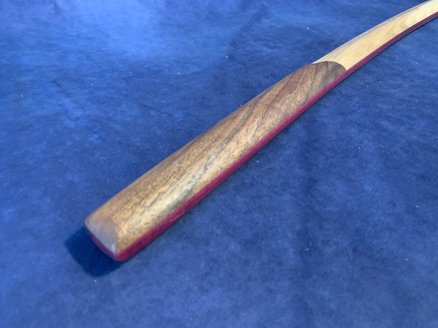 Laminated Wakizashi Bokken - Purple Heart, Walnut, & Hickory