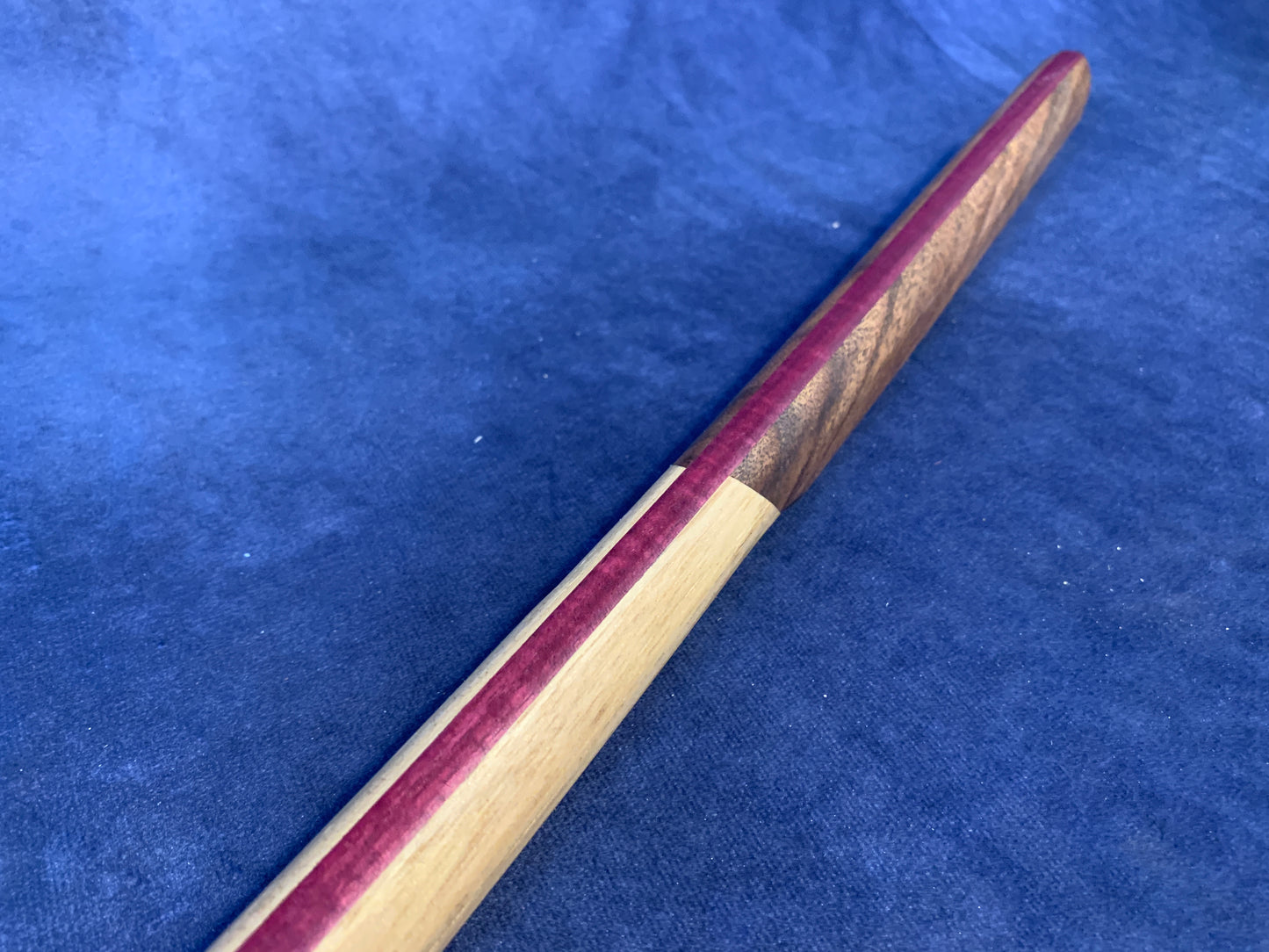 Laminated Wakizashi Bokken - Purple Heart, Walnut, & Hickory