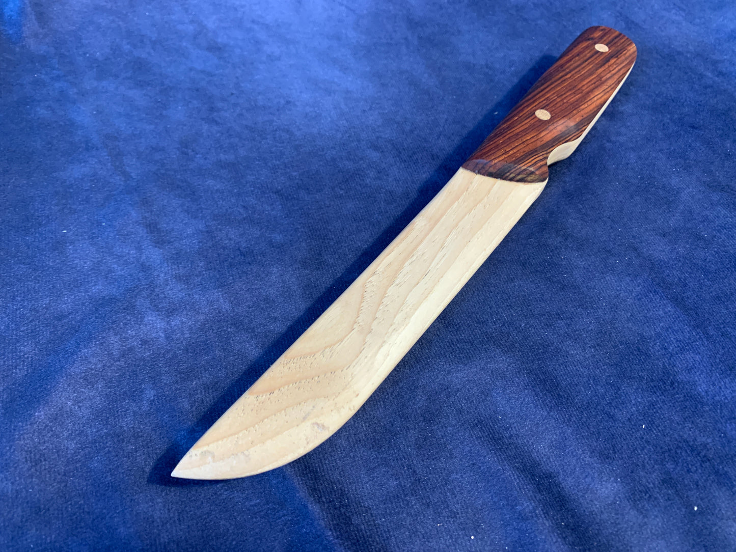 Cocobolo & Hickory Engraved Training Knife